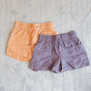 🧡Athleta Cabo Linen Textured 4 in Short🧡